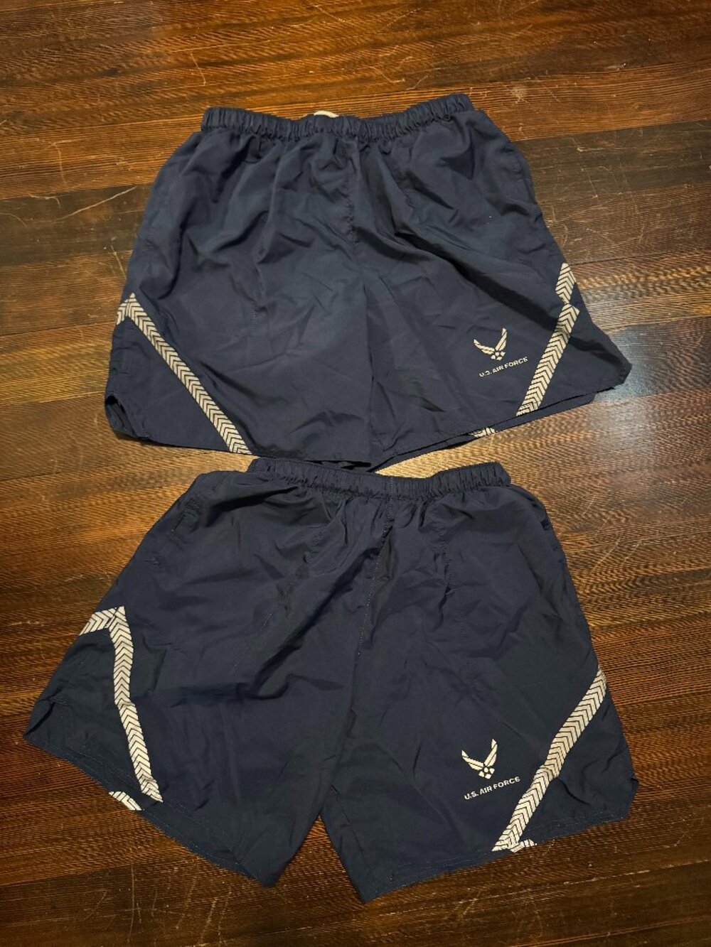 Two Pairs Air Force PT Shorts Medium, used good condition